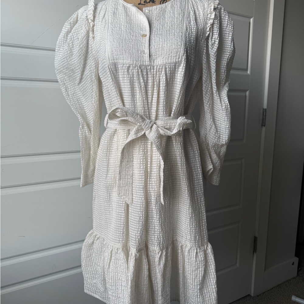 Current Air White Long Sleeve Dress